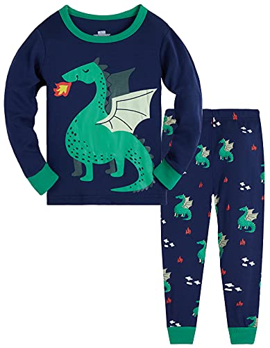 TEDD Garçons Ensembles de Pyjama Coton Mignonne Dinosaure Bé
