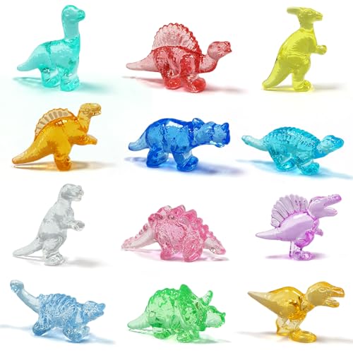 NLR FUN 46pièces 250g Pierres Dinosaure en Acrylique, 12 For