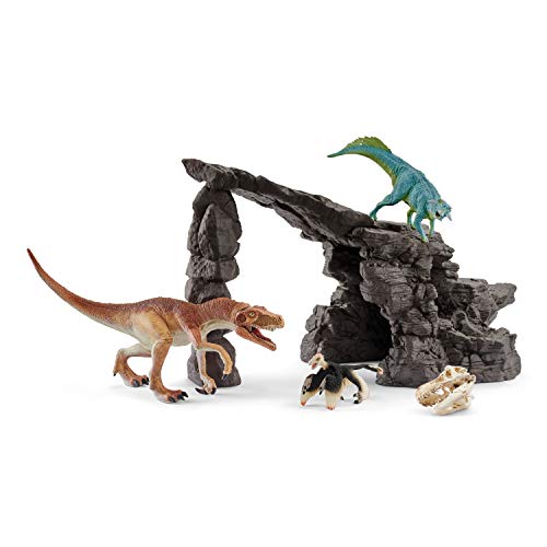 Schleich 41461 Kit de Dinosaures avec Grotte, dès 5 Ans - Co
