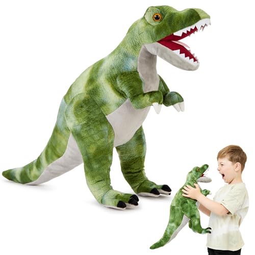 Zappi Co T-Rex (Vert) Peluche pour Enfants (Hauteur de 48-50