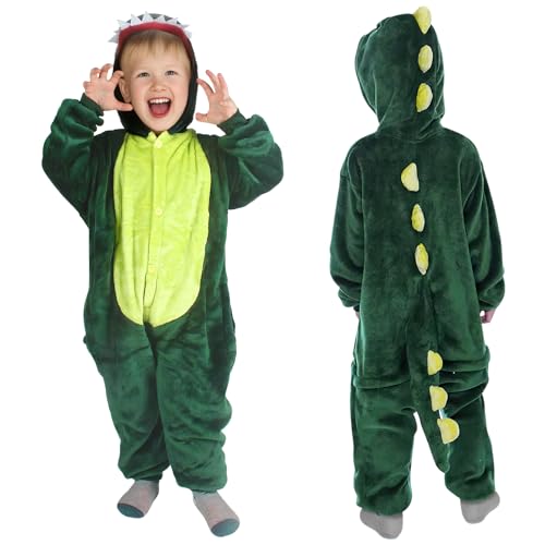AYBUY Déguisement Dinosaure Enfant, Combinaison de Dinosaure
