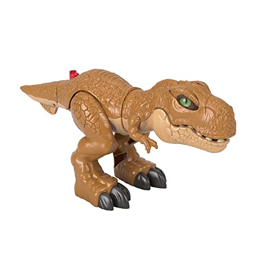 Fisher-Price Imaginext Figurine T-Rex Saccageur, Bouton pour