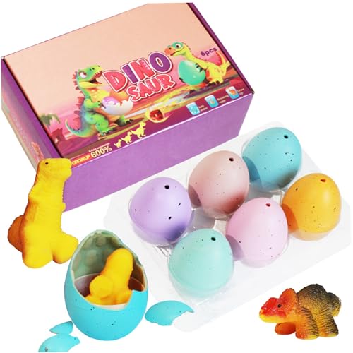 Xoeryoy Oeufs à couver, 6 œufs de Dinosaures à couver pour E