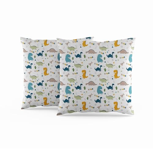 Coussins Enfants Lin Dino Lot 2
