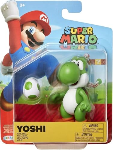 Super Mario Green Yoshi Figurine daction avec œuf vert 10,2 