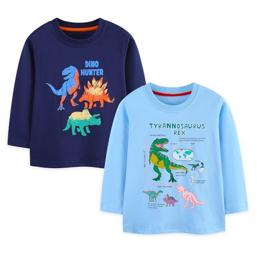 T-Shirt Dinosaure Manche Longue Garçon