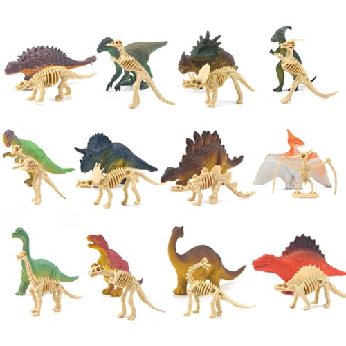 Peosaard Figurines de Dinosaures réalistes, Mini-Figures de 