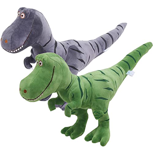 Liuer 2PCS Peluche Dinosaure en Peluche Poupée 3D Dessin Ani