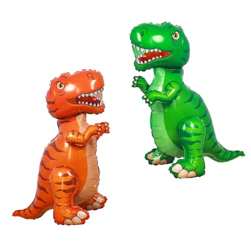 KOBOKO Lot de 2 ballons danniversaire en forme de dinosaure 