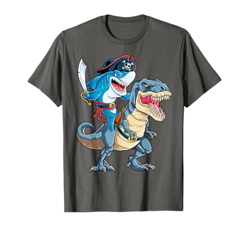 T-shirt Pirate Requin Dinosaure Garçon