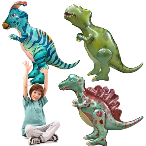 Ballon en aluminium 3D Dino, ballon géant de fête dans la ju