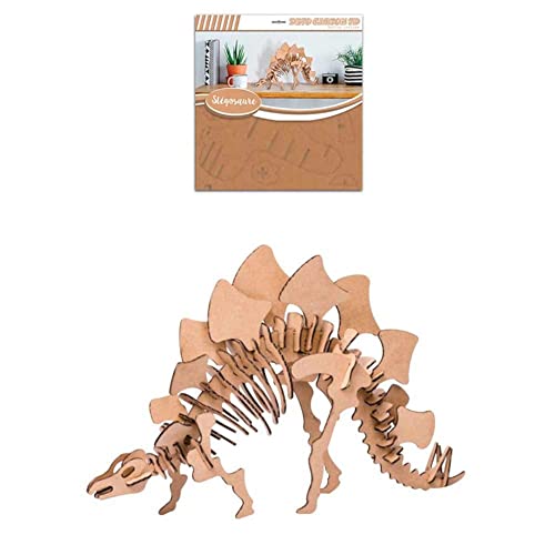 Déco 3D en Carton Dinosaure Stégosaure