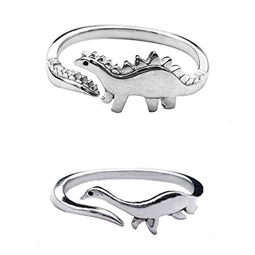 Beccalame Bague de promesse personnalisée avec dinosaure - B