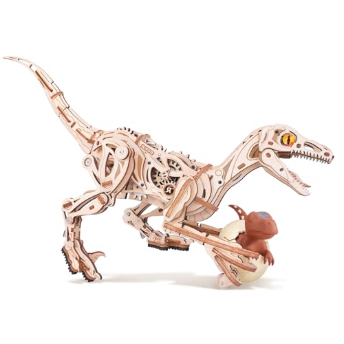 ROKR Puzzle 3D Dinosaures Jouet Vélociraptors Mécanisme Maqu
