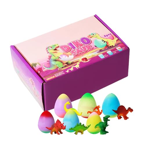 Lot de 6 œufs de dinosaures en croissance à éclore dans leau