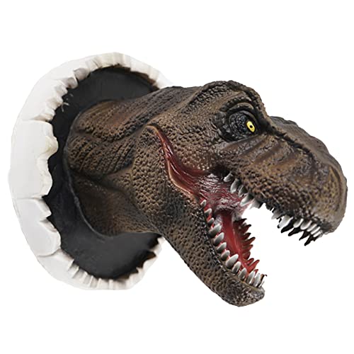 Syfunlv 3D Dinosaure Sculpture Murale, Tête Dinosaure Murale