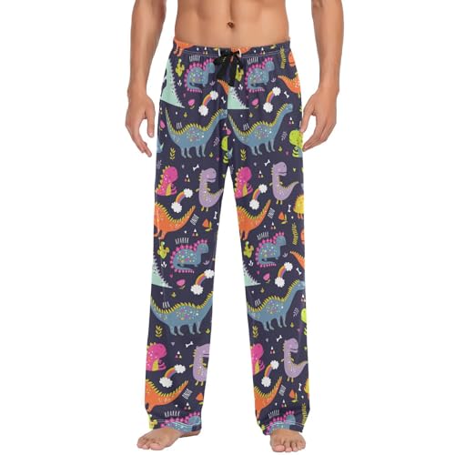 ODAWA Pantalon de pyjama pour homme - Pantalon de pyjama lon