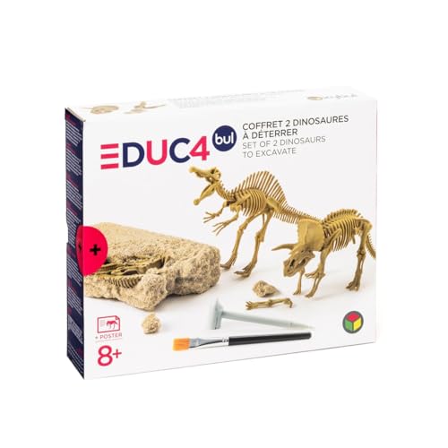 Oxybul | Coffret 2 Dinosaures à déterrer | 8 Ans et Plus