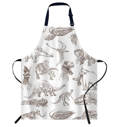 Smooffly Tablier dinosaure réglable pour homme et femme, con