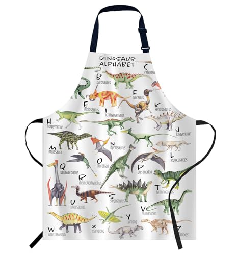 Smooffly Tabliers pour la cuisine maison A03, Alphabet dinos