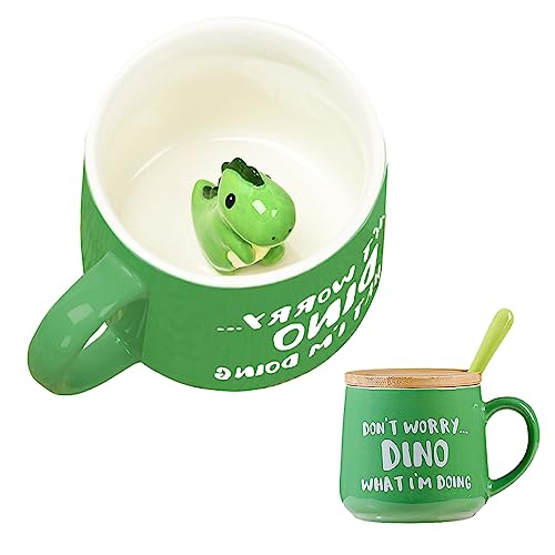 Tasse Dinosaure avec Couvercle Cuillère