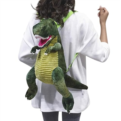 YJZQ Sac à dos pour enfant Dinosaure Sac à dos en peluche 3D