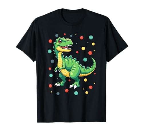 Dinosaure Trex Dino Pois Pois Pois Garçons Enfants Jeunes T-