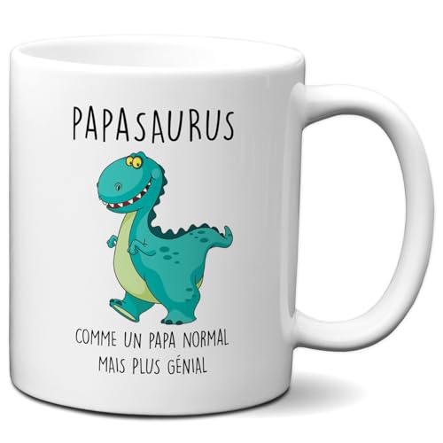 LEsprit Des Anges Tasse Mug Cadeau Papa Dinosaure- Papasauru