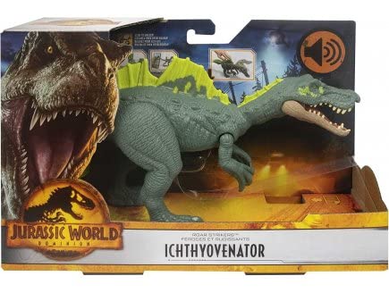 Dinosaure ichthyovenator 33 cm - articulé et sonore - pour J