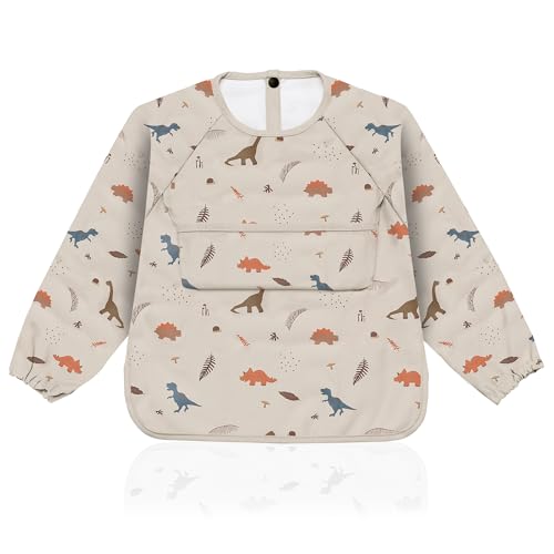 Weakup10®️ Bavoir avec Manches Imperméable | Bavoirs Bébé Im