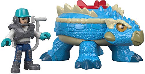 Imaginext FXT30 Jurassic World Figurine dinosaure et agent a