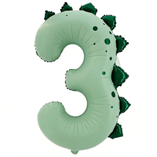 Ballon gonflable en aluminium en forme de chiffre 3 - Motif 