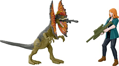 Jurassic World Toys Dominion Claire et Dilophosaure Lot huma