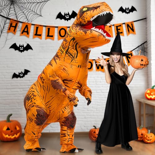 JASHKE Costume Dinosaure Gonflable Déguisement Dinosaure Gon