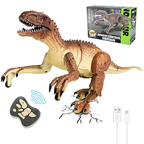 Kizmyee Dinosaure Telecommandé Enfant, Dinausore Jouet Véloc