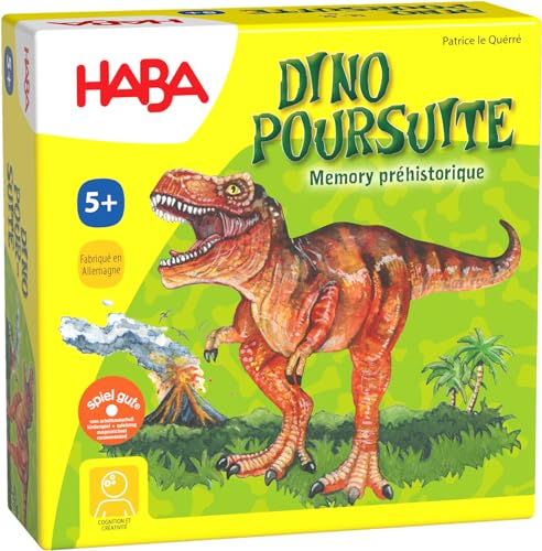 HABA - Jeux de Mémoire Préhistorique - Dino Poursuite - Jeu 