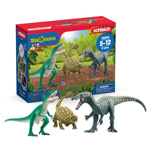 Schleich Dinosaurs | Attaque du Trio de Dino 72203 | Coffret