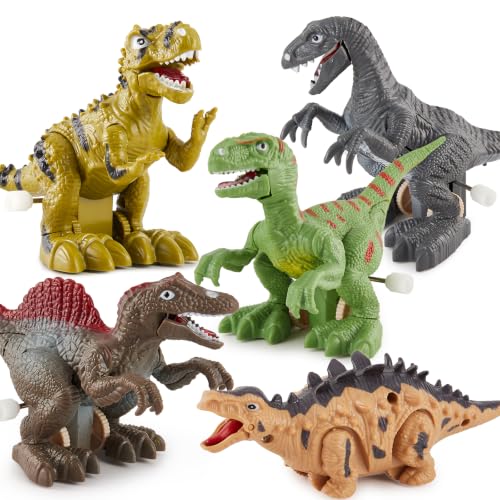 HYAKIDS 5PCS Figurine Dinosaure Enfant 3 4 5 Ans, Jouet à Re