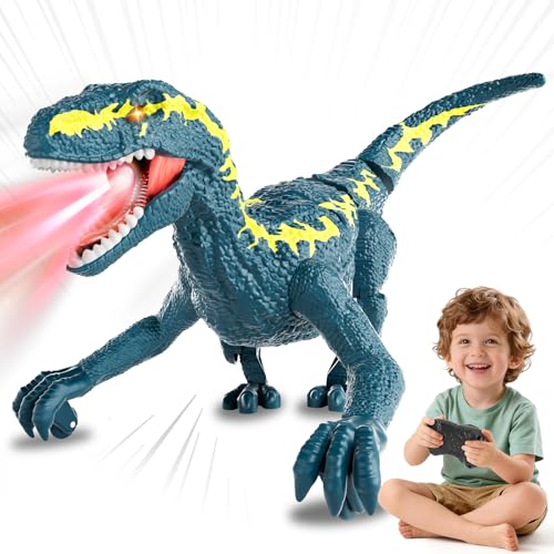 WOANZZ Dinosaure Télécommandé pour Enfant 3 4 5 6 7 8 Ans, R