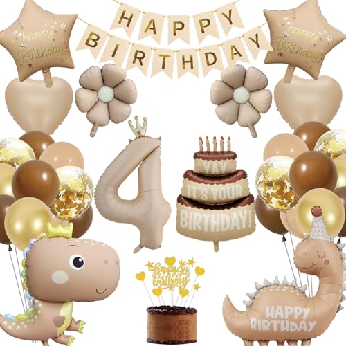 Kit Déco Anniversaire Dino 4 Ans