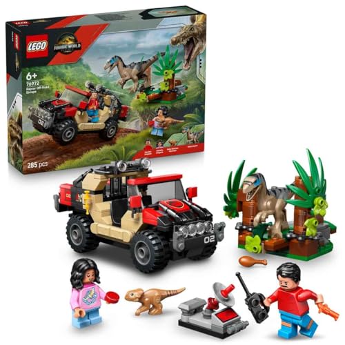 LEGO Jurassic World Le vélociraptor et l’évasion en 4x4-7697