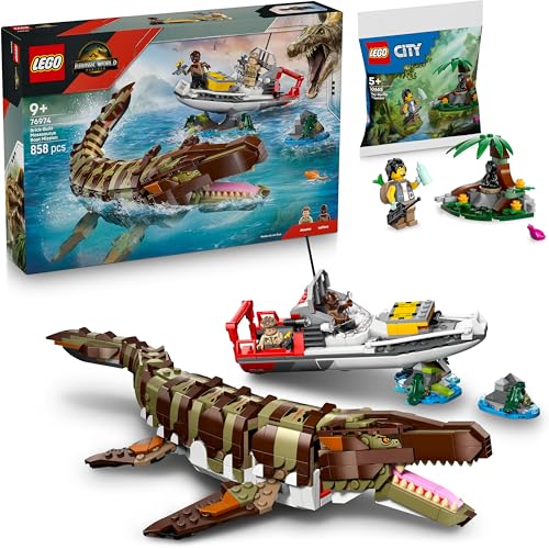 Lego Jurassic Mosasaur Bateau 76974