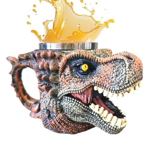Tasse À Café De Dinosaure 3D, Crâne De Dinosaure, Figurine D