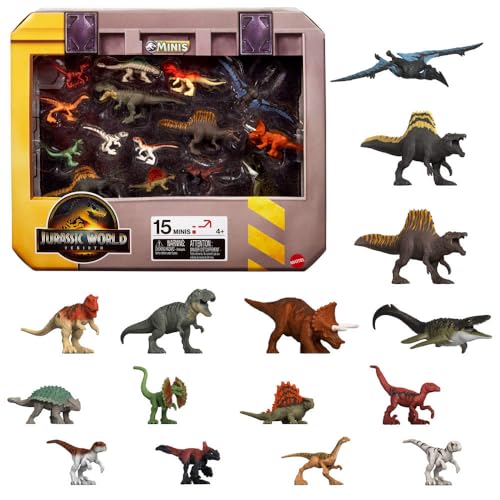 Pack de 15 figurines miniatures de dinosaures inspirées par 
