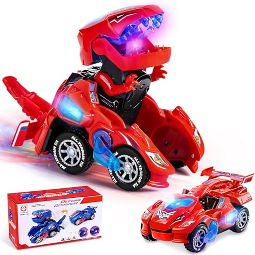 Yellcetoy Voiture Dinosaure Transform Jouets, Dinausore Voit