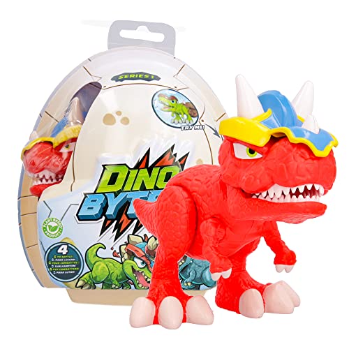 DINOBYTES Dinosaure articulé avec Casque et Fonctions de Com