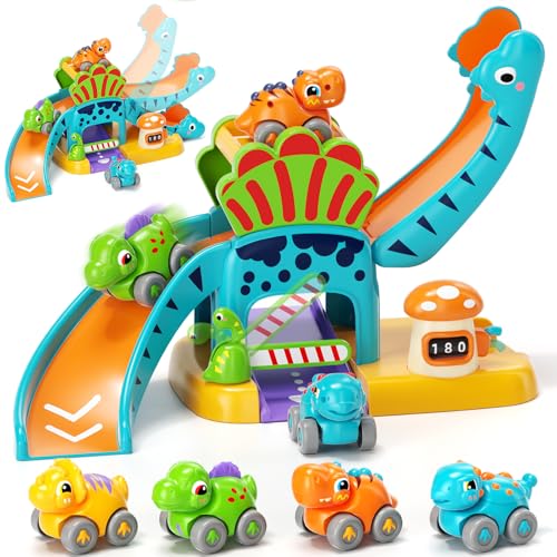 Circuit Voitures Dinosaures Enfant