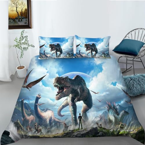 Housse Couette Dinosaure 220x240cm