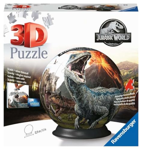 Ravensburger - Puzzle 3D Ball - Jurassic World - A partir de