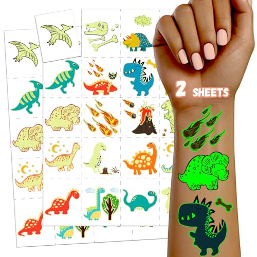 TatoYard Cadeau Anniversaire Enfants, 2 Feuilles de Tatouage